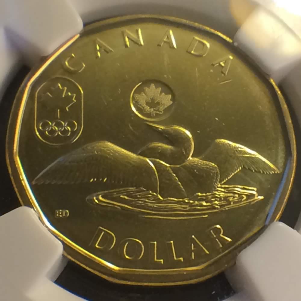 Canada 2012  Lucky Loonie ( C$1 ) - Reverse
