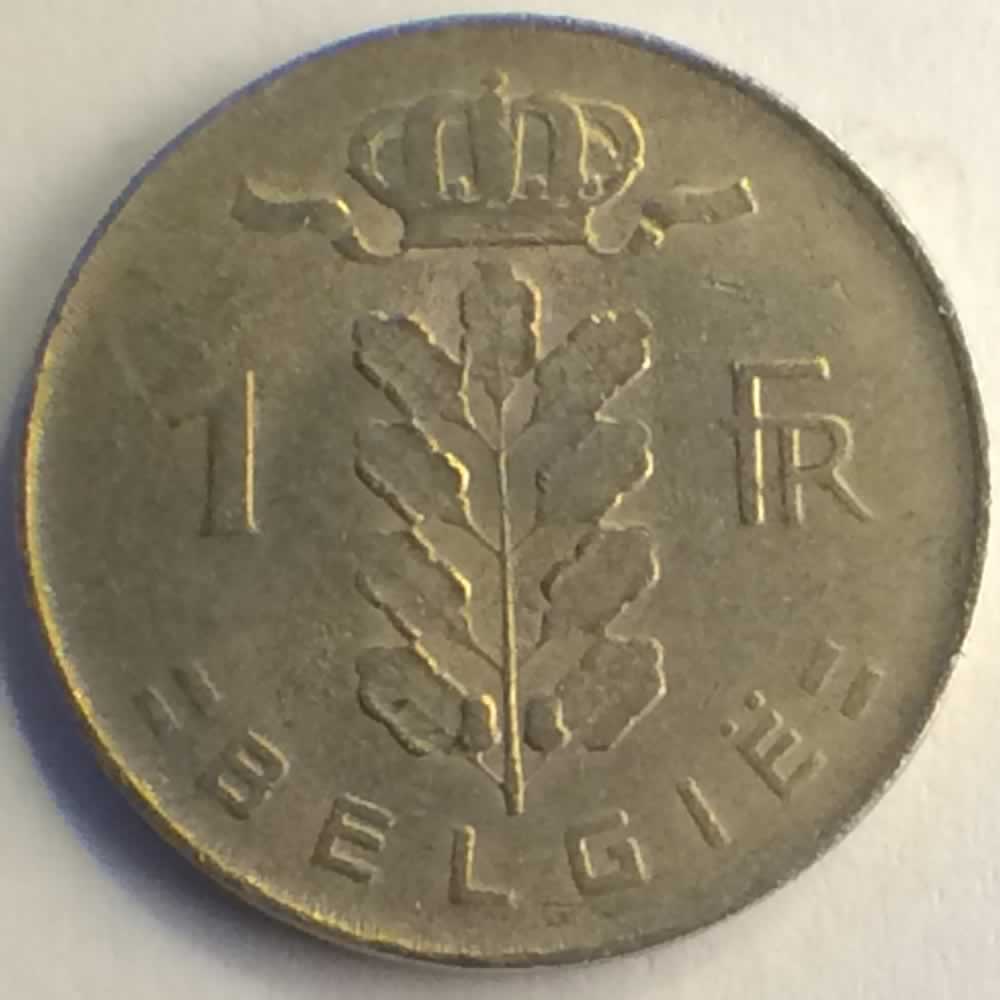 Belgium 1975  1 Franc - Dutch ( 1 BEF ) - Reverse