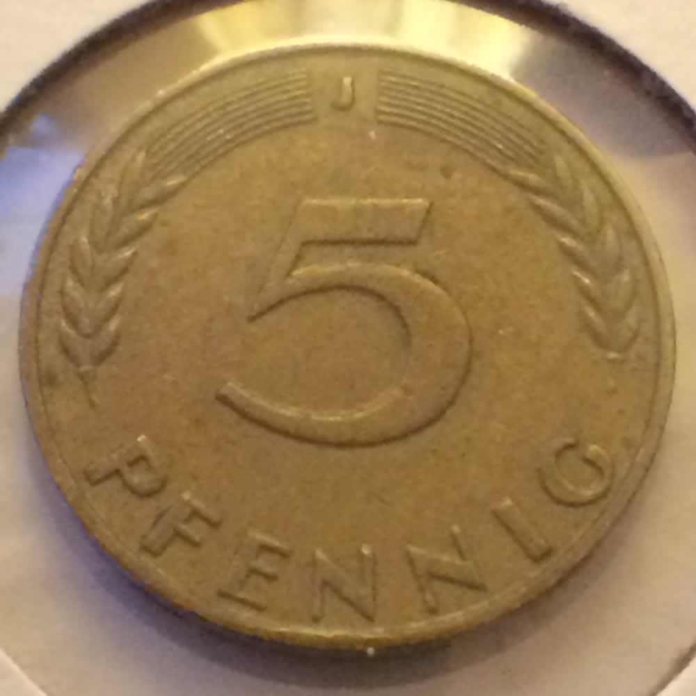 Germany 1966 J 5 Pfennig ( 5pf ) - Obverse