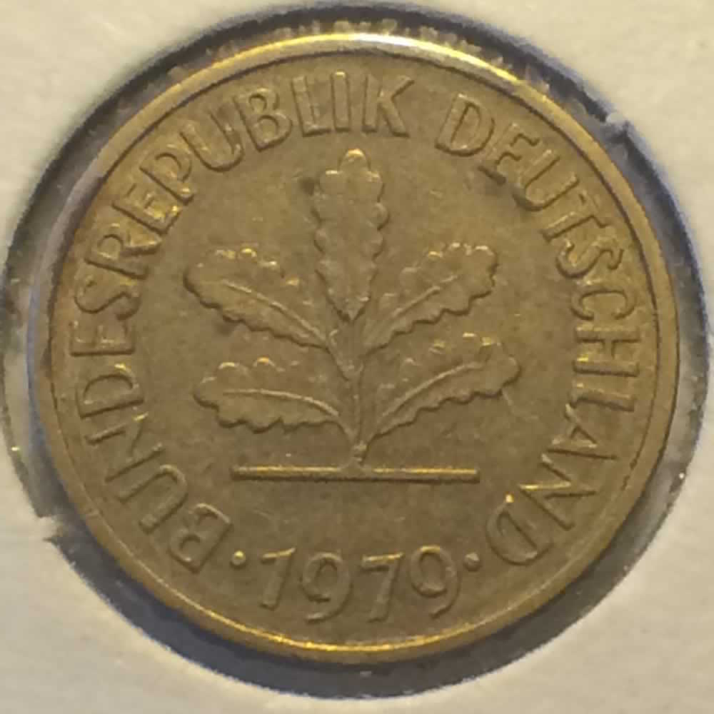 Germany 1979 D 5 pfennig ( 5pf ) - Reverse