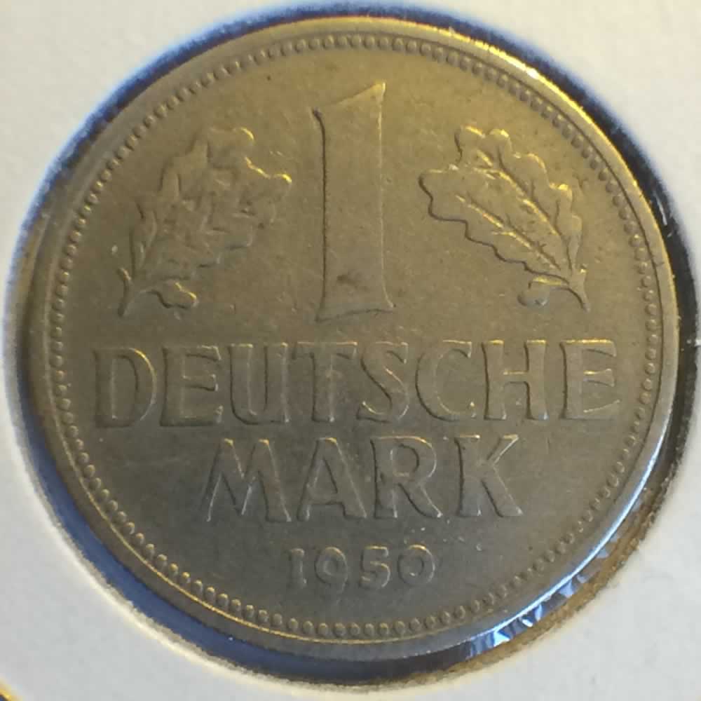 Germany 1950 G 1 Deutsche Mark ( DM 1 ) - Obverse
