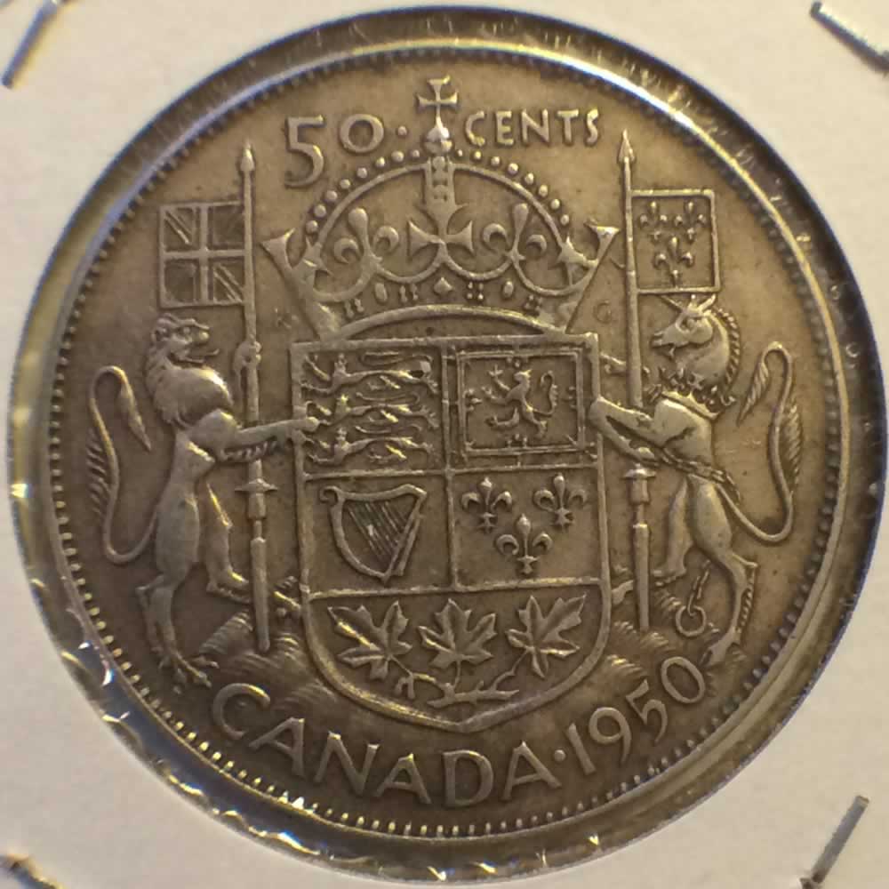 Canada 1950  Canadian 50 Cents - Design ( C50C ) - Reverse