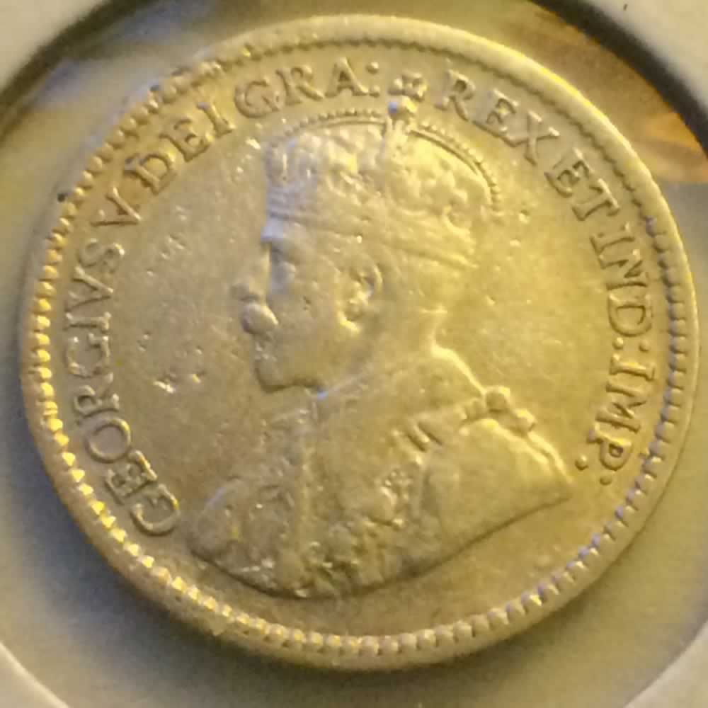 Canada 1917  George V Silver Nickel ( CS5C ) - Obverse