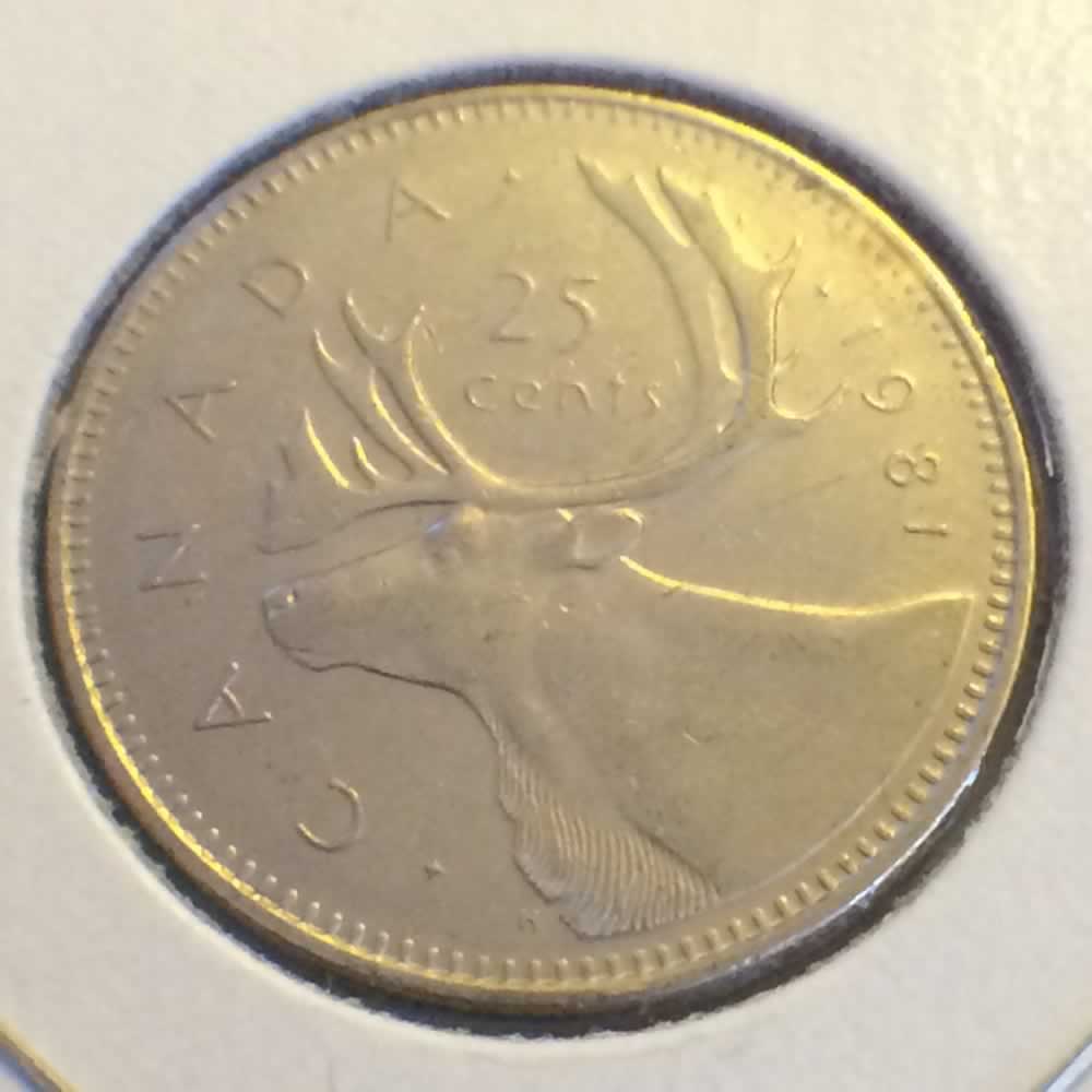 Canada 1981  Canadian Quarter ( C25C ) - Reverse
