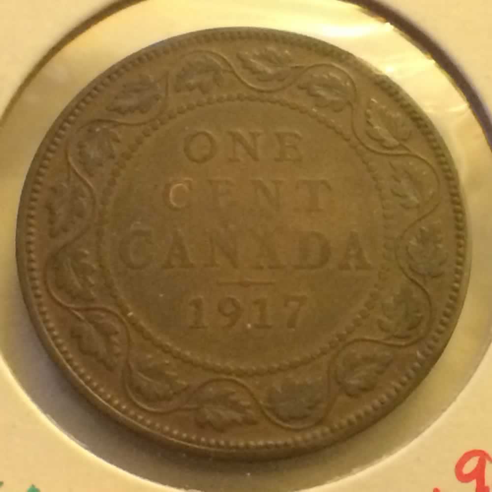 Canada 1917  Large Cent ( C1C ) - Reverse