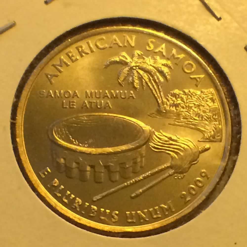 US 2009 P American Samoa Quarter ( 25C ) - Reverse