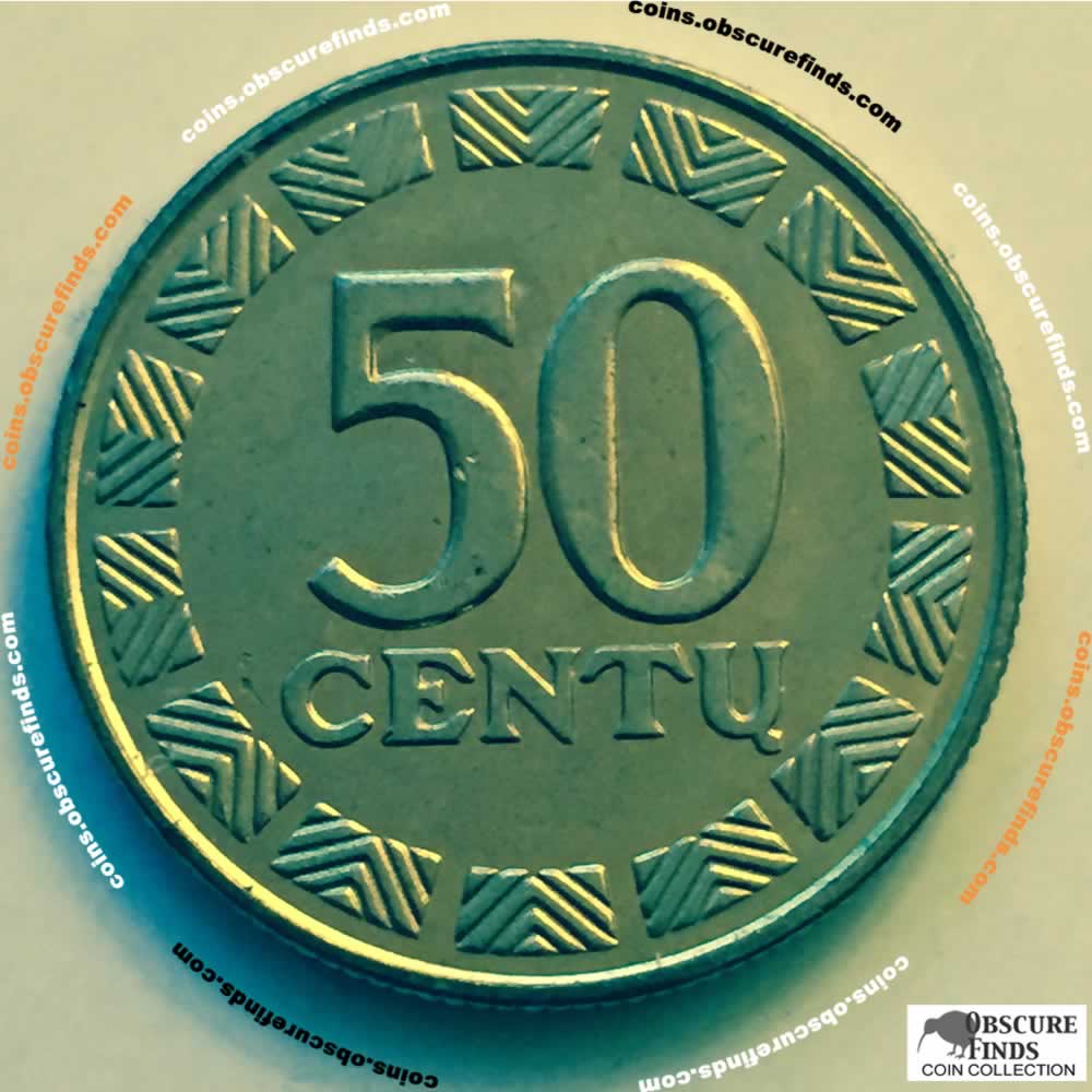 Lithuania 1997  Lithuanian 50 Centų ( 50C ) - Reverse