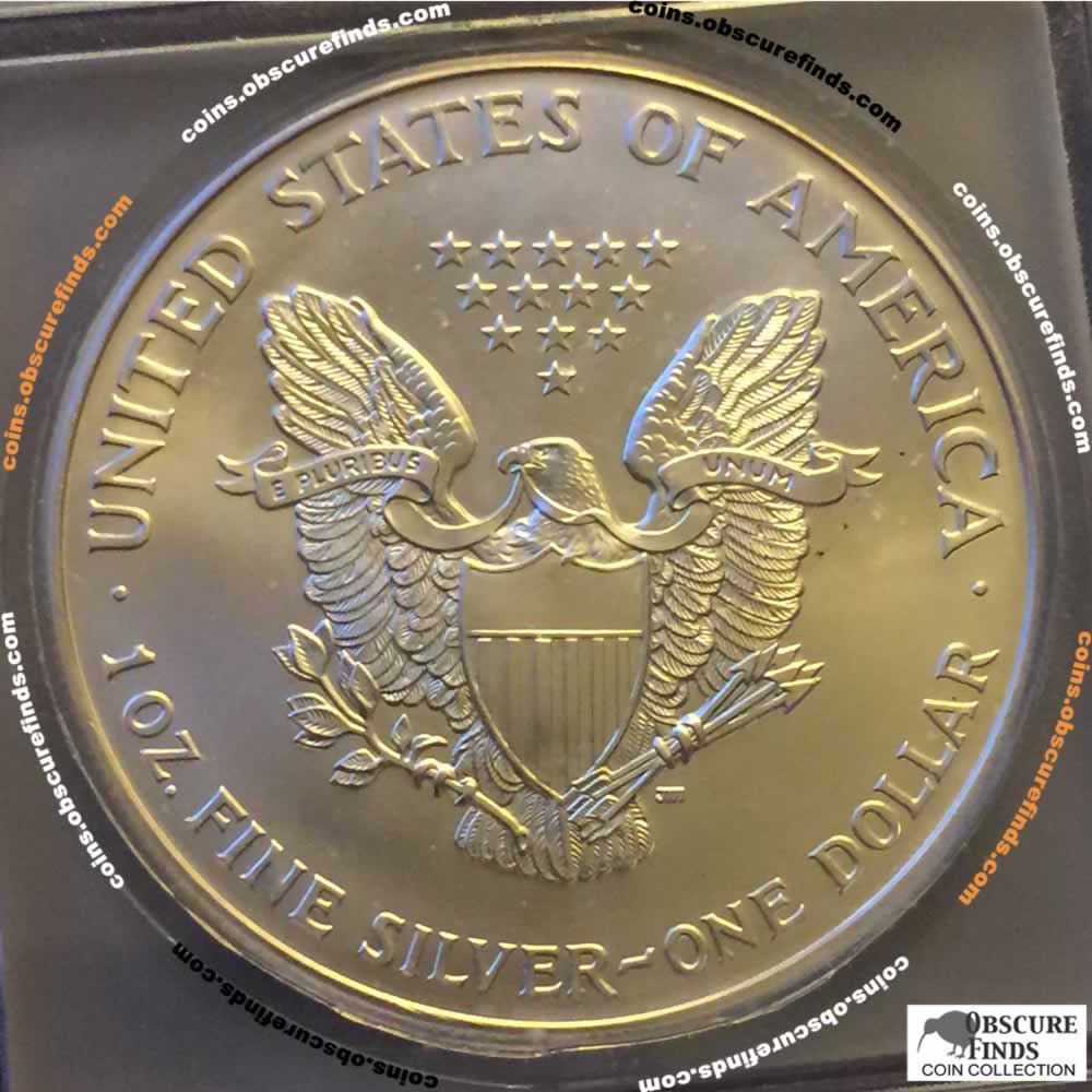 US 2002  Silver Eagle ( S$1 ) - Reverse