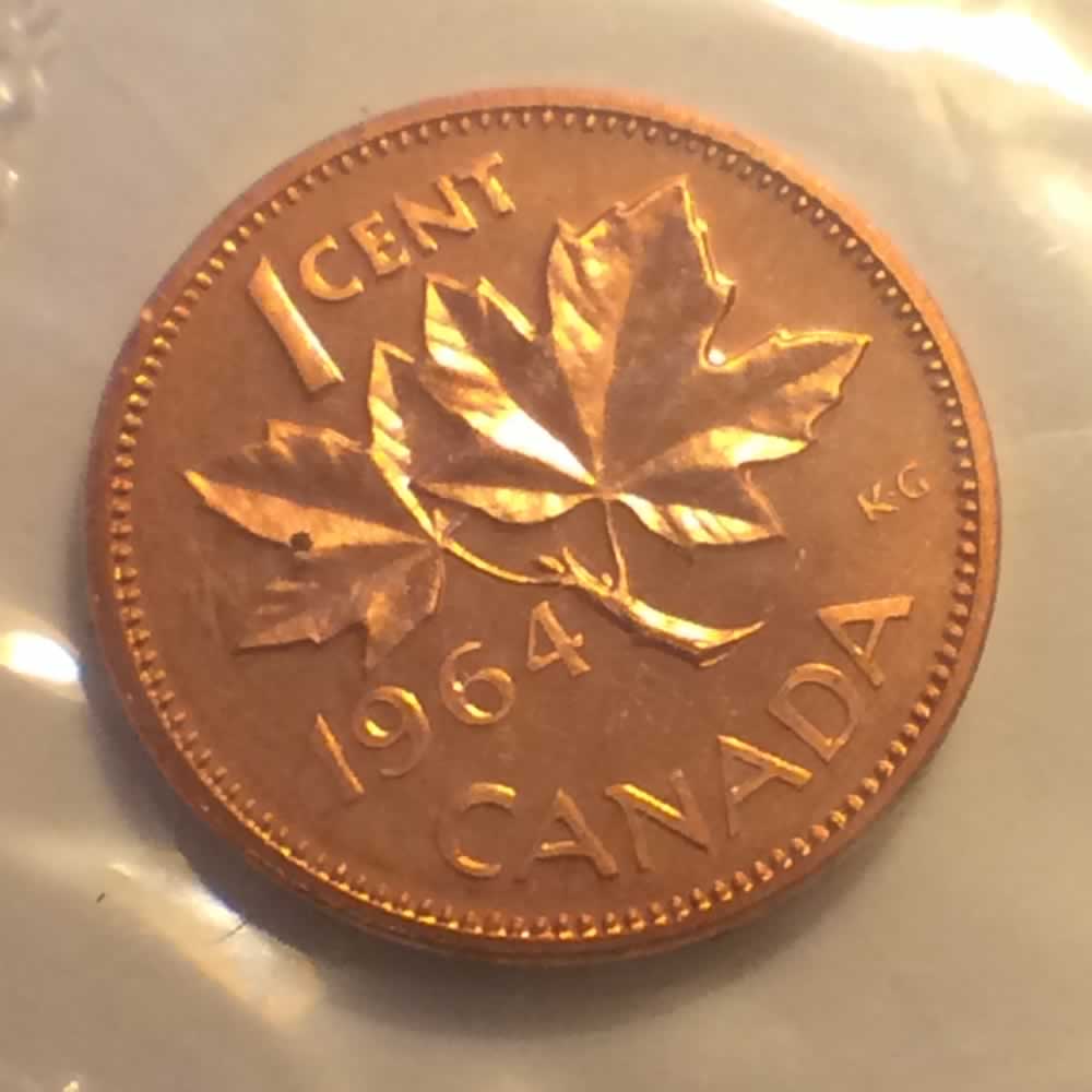 Canada 1964  Canadian 1 Cent RCM ( C1C ) - Reverse
