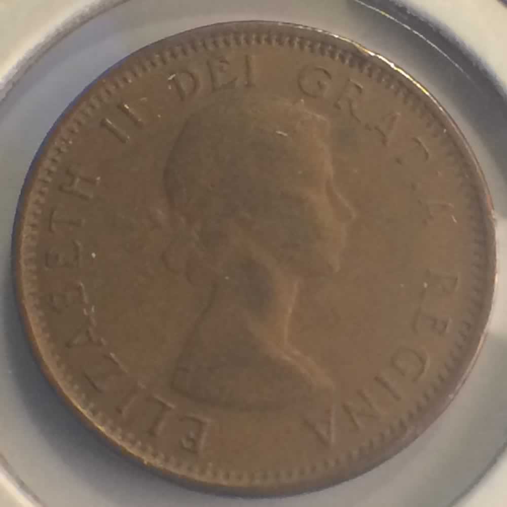 Canada 1959  Elizabeth II Canadian Cent ( C1C ) - Obverse