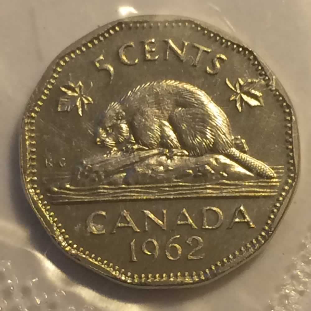 Canada 1962  Canadian Five Cent RCM ( C5C ) - Reverse