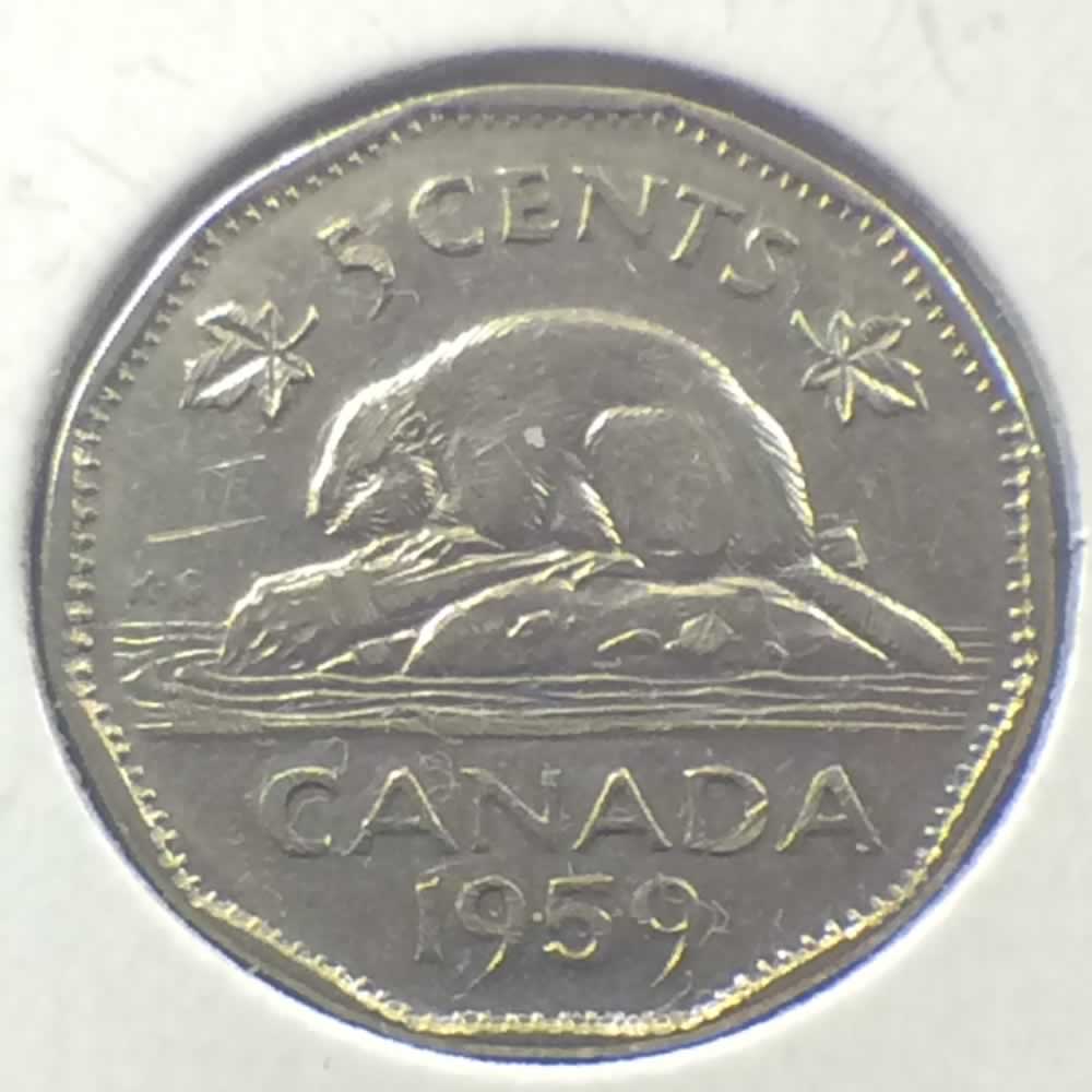 Canada 1959  Canadian 5 Cents ( C5C ) - Reverse