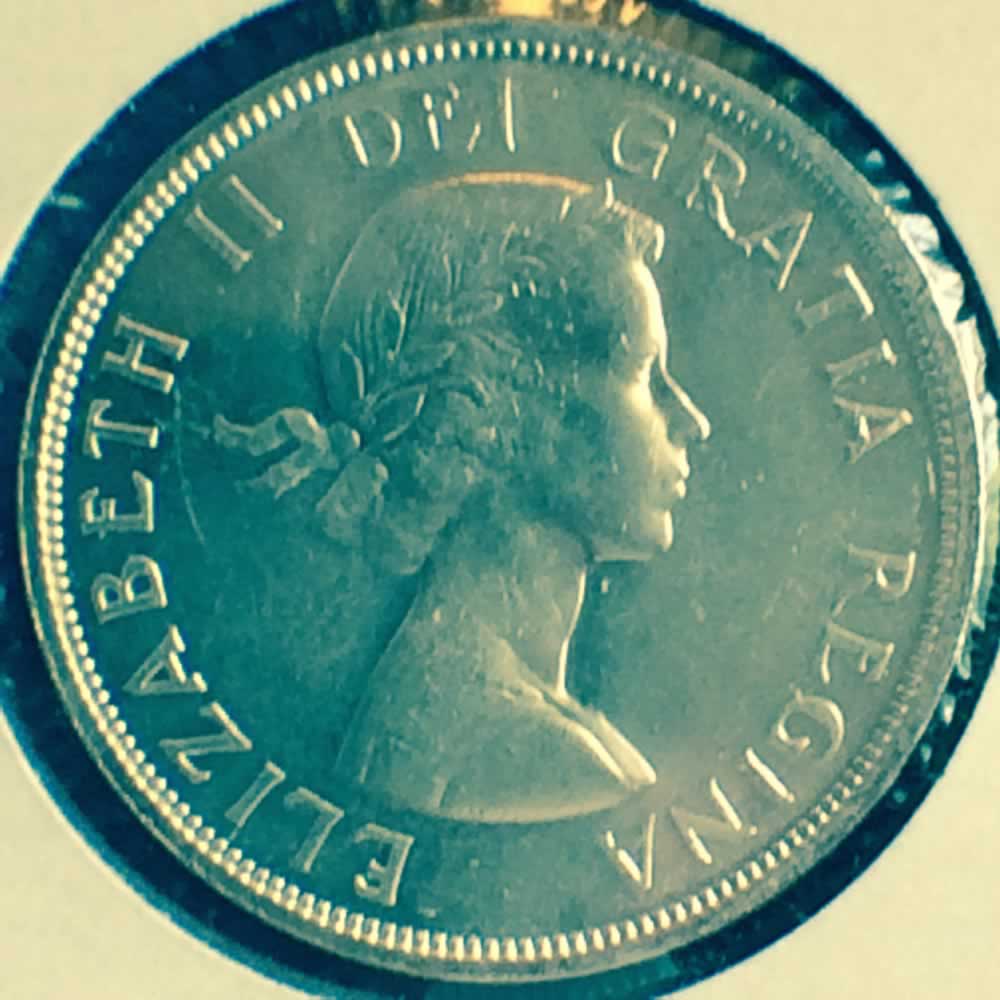 Canada 1960  Voyageur Silver Dollar ( CS$1 ) - Obverse